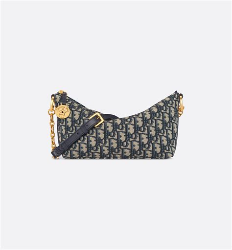 borsa dior con catena|Borsa hobo Diorstar con catena Jacquard Dior Oblique blu .